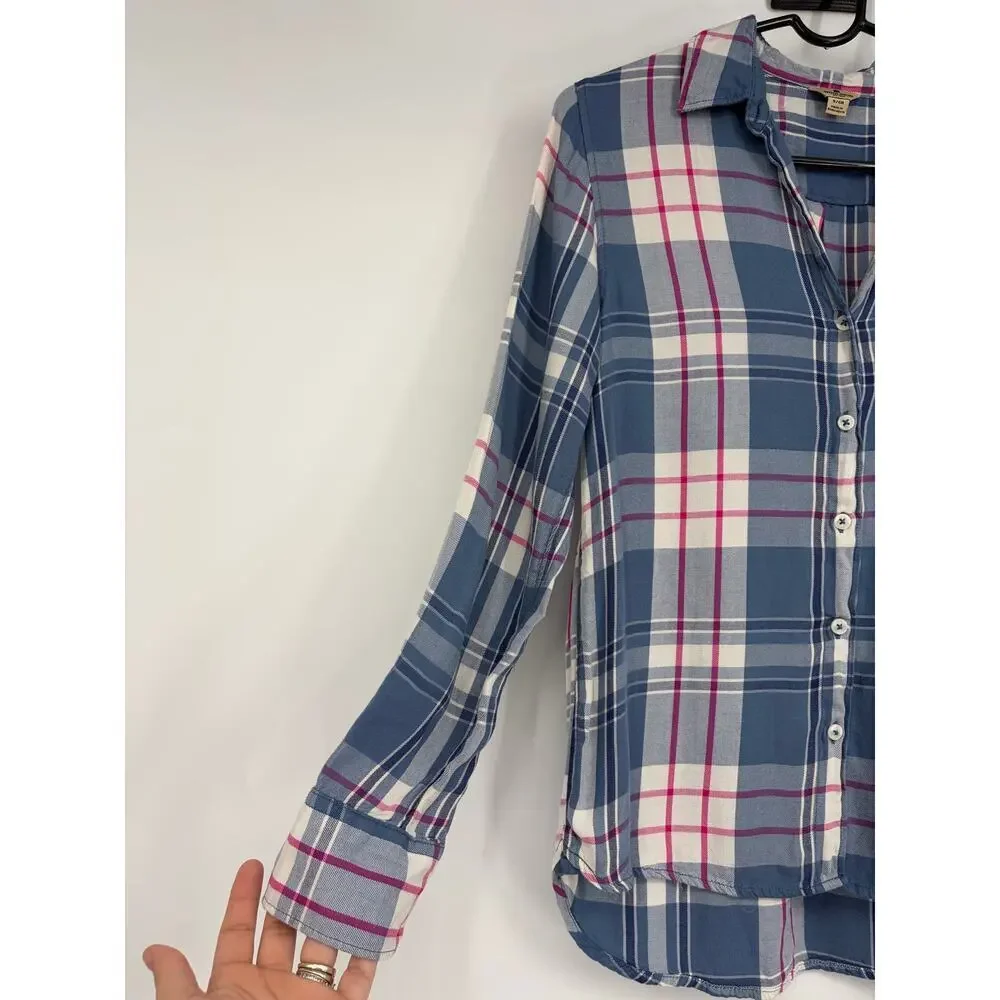 Woolrich roll tab flannel button down